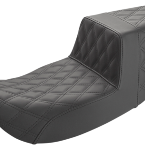 Step-Up Seat - Full Lattice Stitch - Black