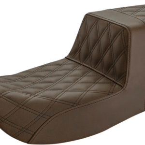 Step-Up Seat - Full Lattice Stitch - Brown