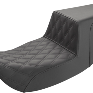 Step-Up Seat - Front Lattice Stitch - Black