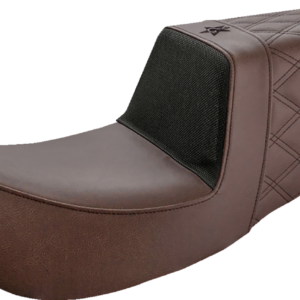 Unknown Industries Seat - Carbon Fiber/ Gripper/Rear Lattice Stitch - Brown - FL '08-'23
