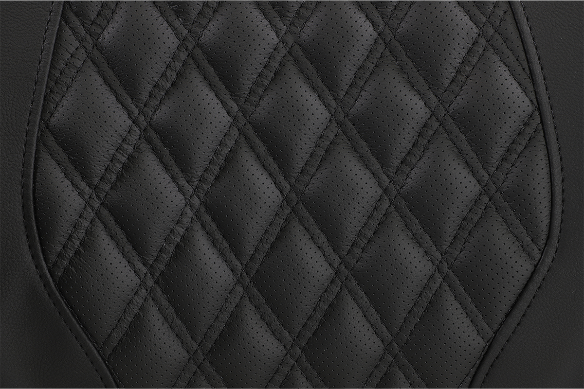 Tour-Pak® Backrest Pad - RoadSofa - Lattice Stitched Seat - Black - FL '14-'23 - Image 2