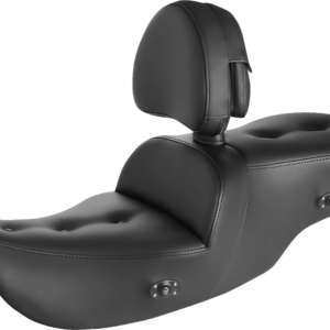 Roadsofa™ Pillow Top Seat - With Backrest - Heater - Black
