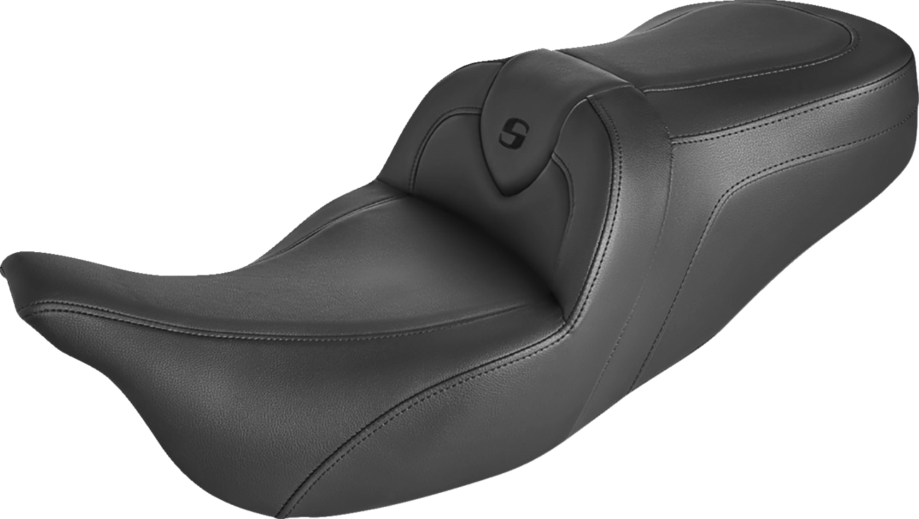 Roadsofa™ Seat - without Backrest - Black/Black Stitch - FLH/FLT '08-'23