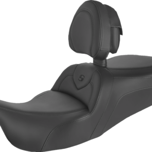Roadsofa™ Seat - with Backrest - Black/Black Stitch - FLH/FLT '08-'23