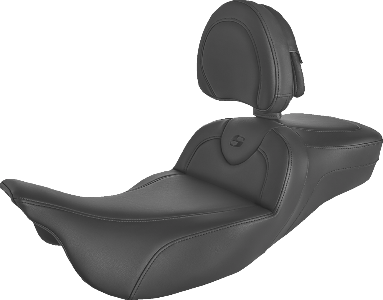 Roadsofa™ Extended Reach Seat - Black/Black Stitching - w/ Backrest