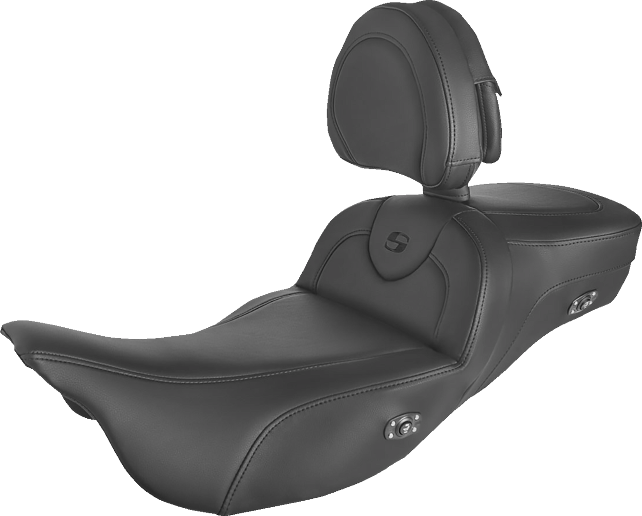 Roadsofa™ Extended Reach Heated Seat - Black - w/ Backrest