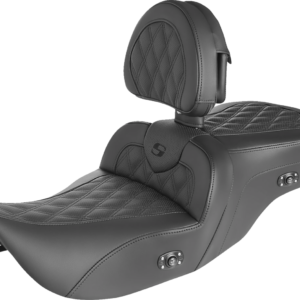 Roadsofa™ Seat - without Backrest - Full Lattice Stitch - Heated - '99-07 FLH