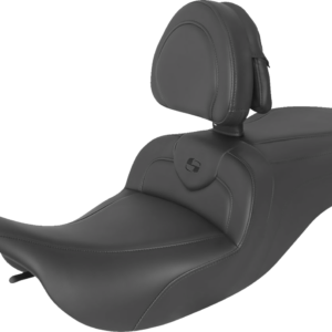 RoadSofa™ Seat - with Backrest - Black w/ Black Stitching