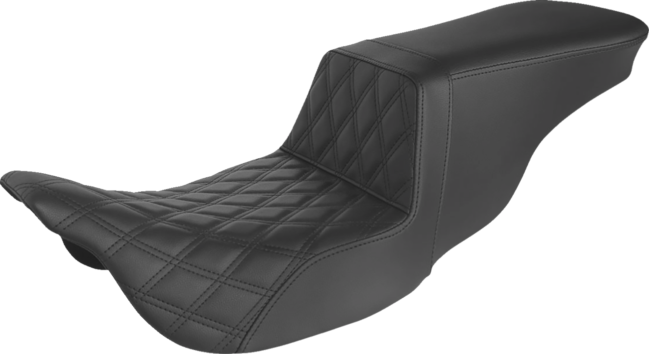 Tour Step-Up Seat - Front Lattice Stitch - Black - FL '08-'22