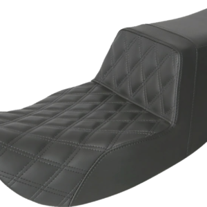 Tour Step-Up Seat - Front Lattice Stitch - Black - FL '97-'07