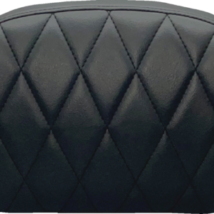 Sissy Bar Pad - Large - Vinyl - Single Diamond - Dull Black