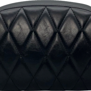 Sissy Bar Pad - Large - Vinyl - Single Diamond - Shiny Black