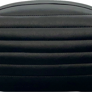 Sissy Bar Pad - Large - Pleated - Dull Black