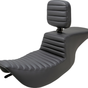 Tour Step-Up Seat - Rider Backrest - Tuck-n-Roll - FLHR/FLHX '97-'07