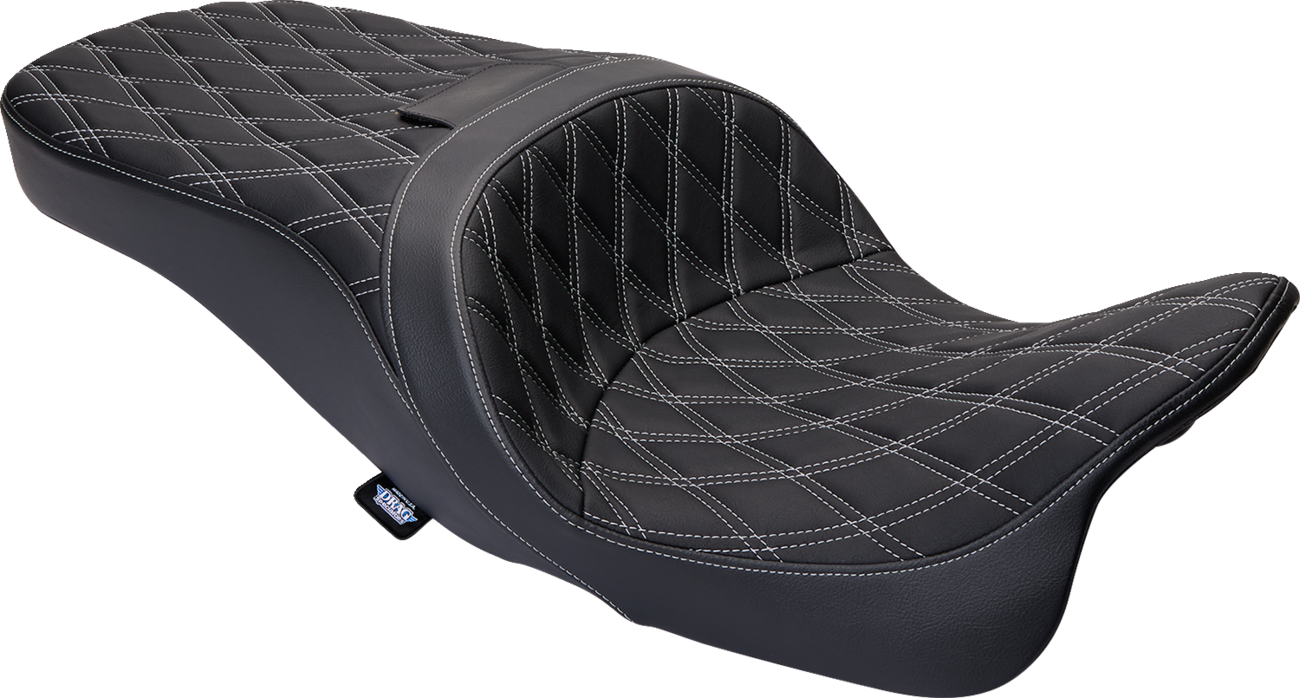 Freedom Seat - Vinyl - Double Diamond Silver Stitch - FLH '09-'23 - Image 3