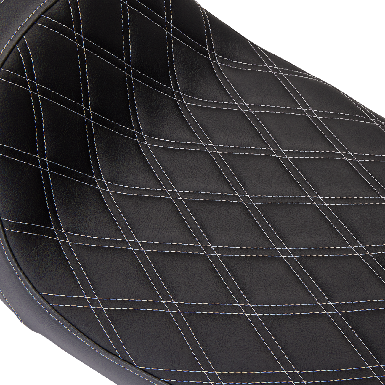 Predator 1Up Seat - Vinyl - Double Diamond Silver Stitch - FLH '08-'23 - Image 4