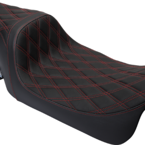 Predator 1Up Seat - Vinyl - Double Diamond Red Stitch - FLH '08-'23