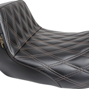 Tailwhip Seat - Double Diamond w/ Chestnut Thread - Black - FL '08-'24