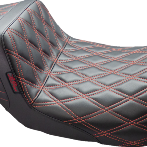 Tailwhip Seat - Double Diamond w/ Red Thread - Black - FL '08-'24