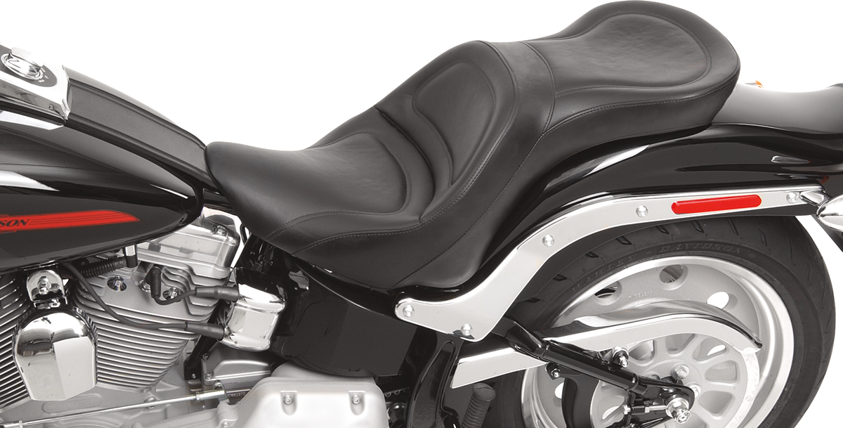 Seat - Explorer™ - Without Backrest - Stitched - Black - FLSTF '07-'17 - Image 2