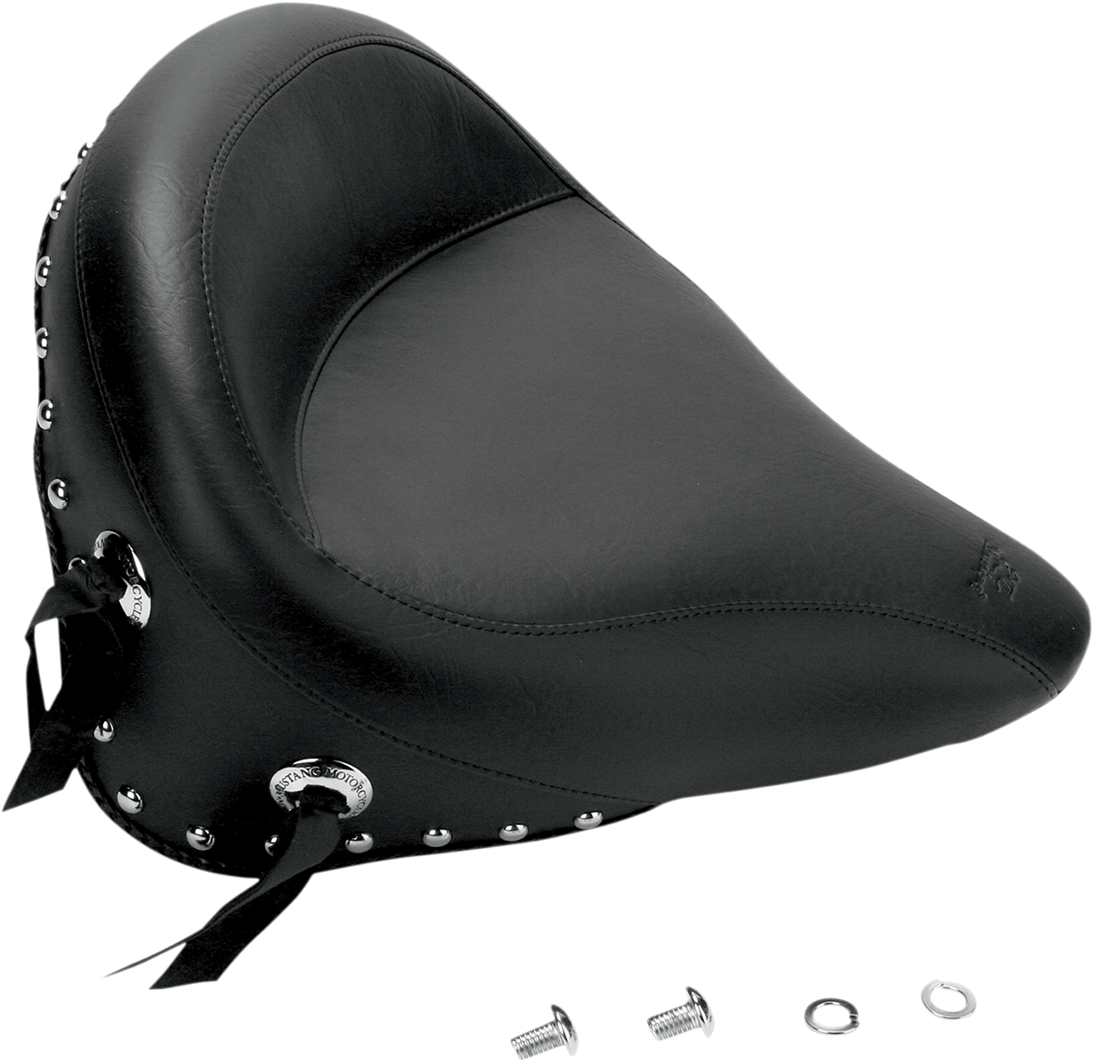 Wide Studded Solo Seat - FXST '00-'05 - Image 2