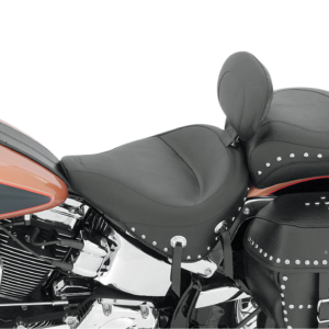 Wide Rear Seat - Studded - Black - FLST '00-'15