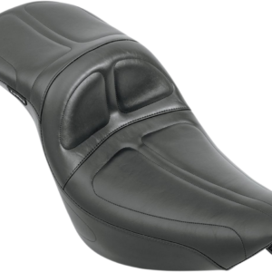 Maverick Daddy Long Legs Seat - Black - Stitched - Softail '00-'17