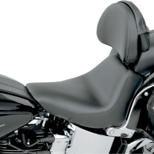 Heels Down Solo Seat - With Backrest - Plain - Black - FXST