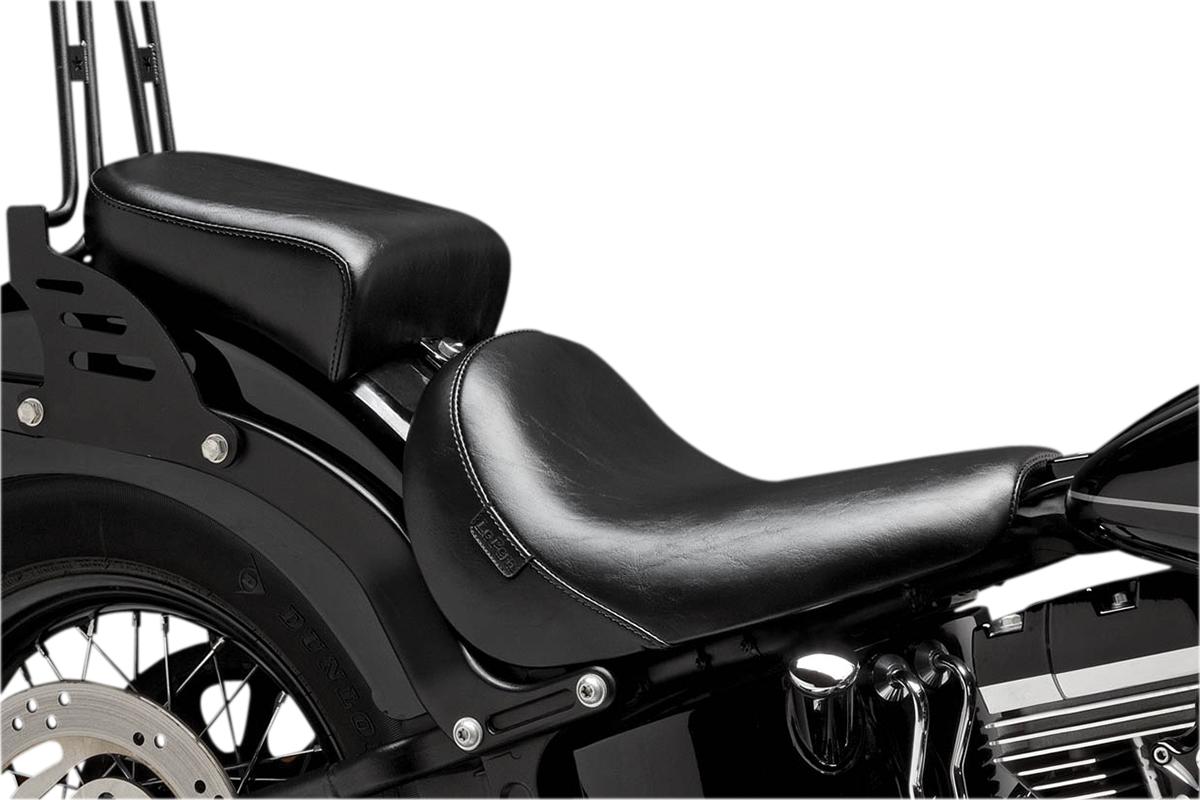 Bare Bones Pillion Pad - Deluxe - Smooth - Black - FLS/FXS '11-'17