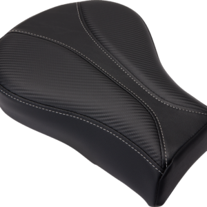 Dominator Pillion Pad - Standard Reach - Black w/ Gray Stitching - FL/FX '06-'17