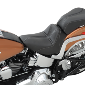 Dominator Pillion Pad - Standard Reach - Black w/ Gray Stitching