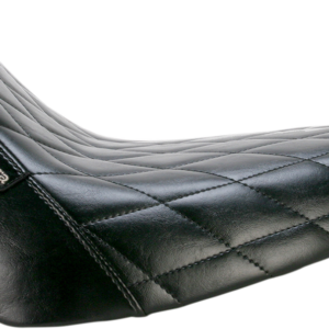 Bare Bones Solo Seat - Diamond Stitch - Black - FLST '08-'17