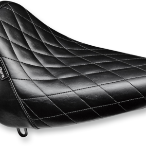 Bare Bones Solo Seat - Diamond Stitch - Black - Softail '00-'07