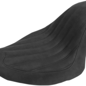 Knuckle Solo Seat - Ribbed - Black - FB
