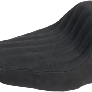 Knuckle Solo Seat - Ribbed - Black - FLSTC