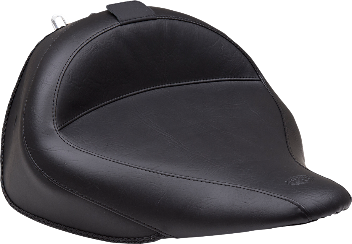 Wide Solo Seat - With Backrest - Vintage - Black - Smooth - Image 7