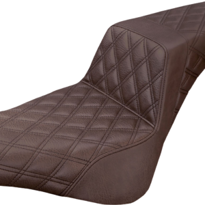 Step-Up Seat - Full Lattice Stitch - Brown
