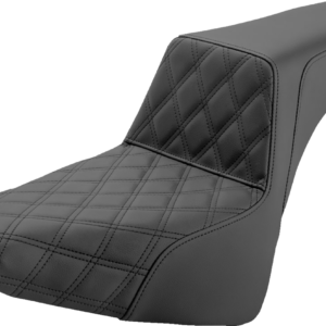 Step-Up Seat - Front Lattice Stitch - Black