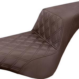 Step-Up Seat - Front Lattice Stitch - Brown