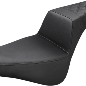 Step-Up Seat - Rear Lattice Stitch - Black