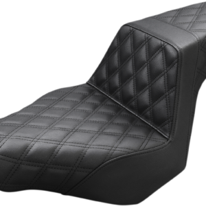 Step-Up Seat - Full Lattice Stitch - Black - FXSB