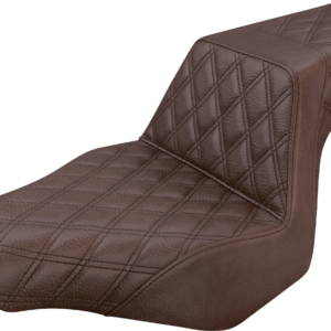 Step-Up Seat - Full Lattice Stitch - Brown - FXSB