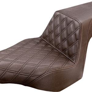 Step-Up Seat - Front Lattice Stitch - Brown - FXSB