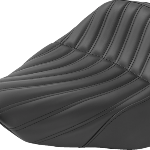 Knuckle Solo Seat - Ribbed - Black - FL/FX '18-'23