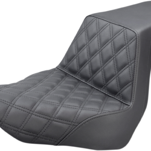 Step-Up Seat - Front Lattice Stitch - Black