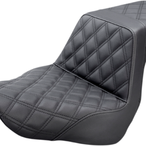 Step-Up Seat - Full Lattice Stitch - Black