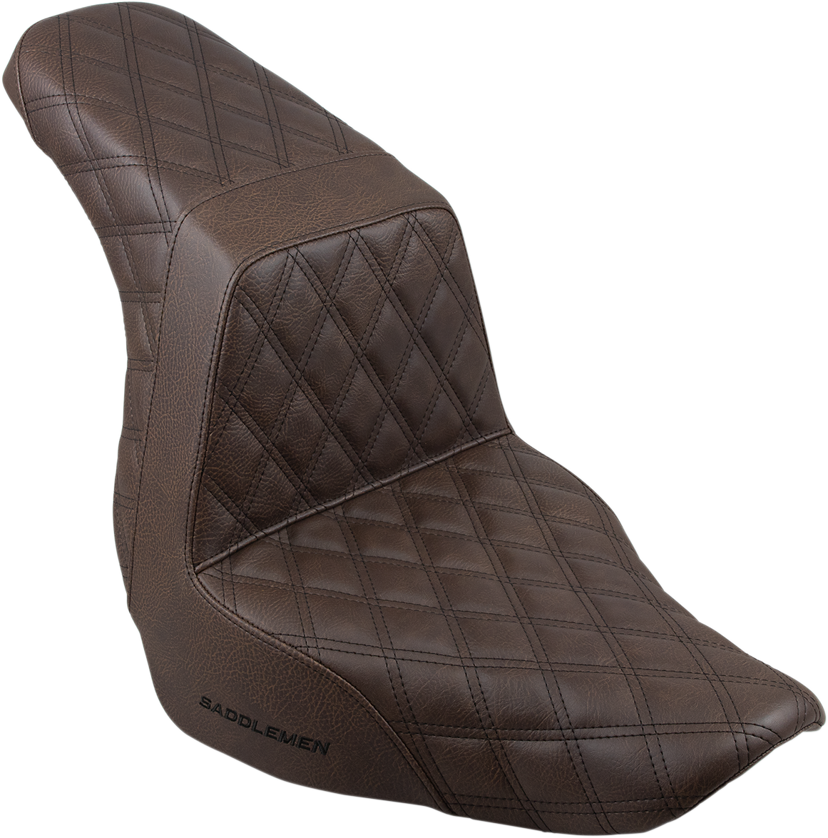 Step-Up Seat - Full Lattice Stitch - Brown