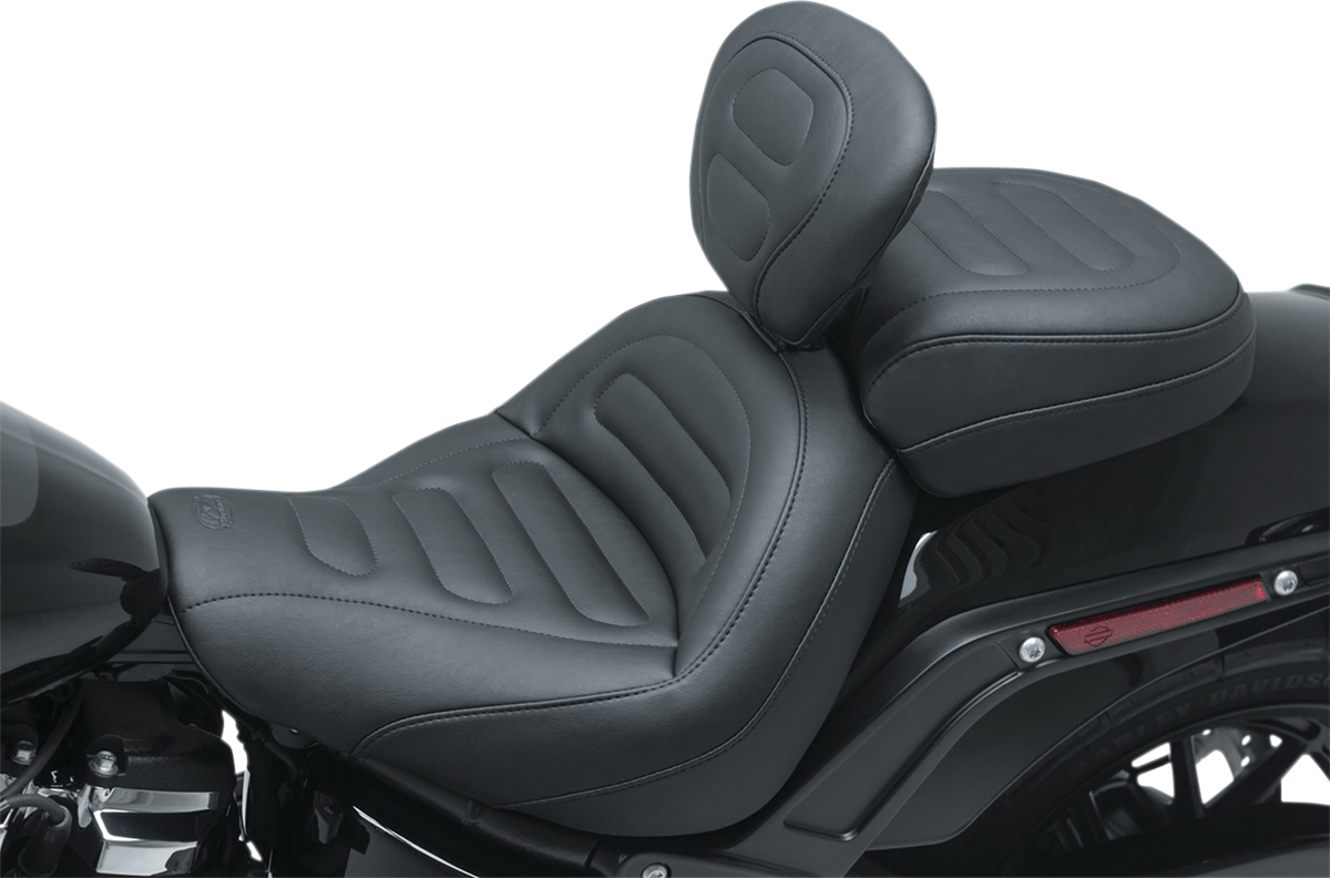 Passenger Touring Seat - Black - Trapezoid Stitch - FXFB/FXFBS