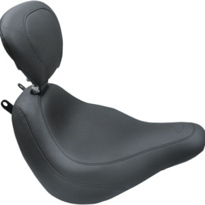 Seat - Wide Tripper™ Solo - with Backrest - Smooth - Black