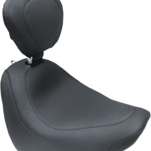 Seat - Wide Tripper™ Solo - with Backrest - Smooth - Black